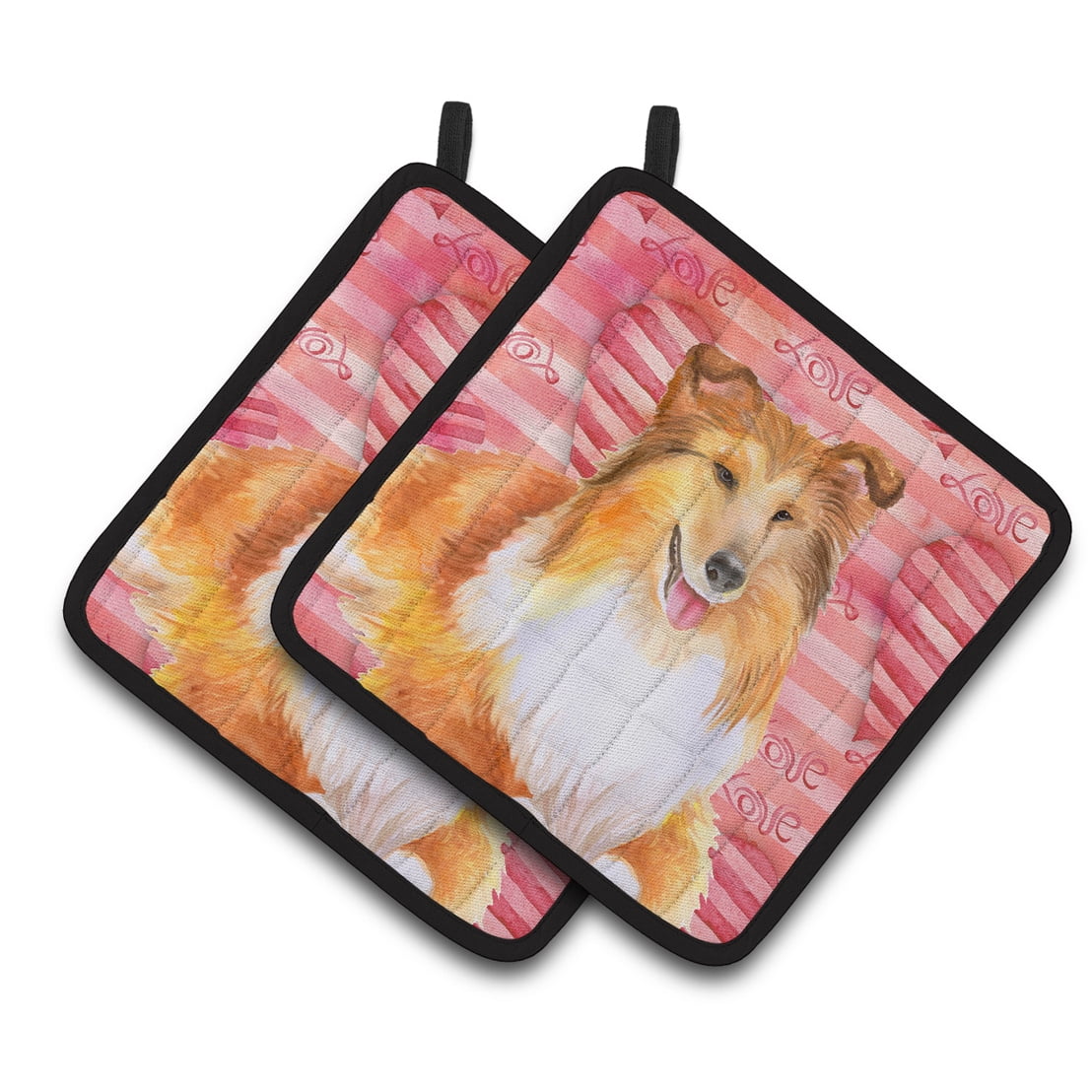 Sheltie Love Pair of Pot Holders