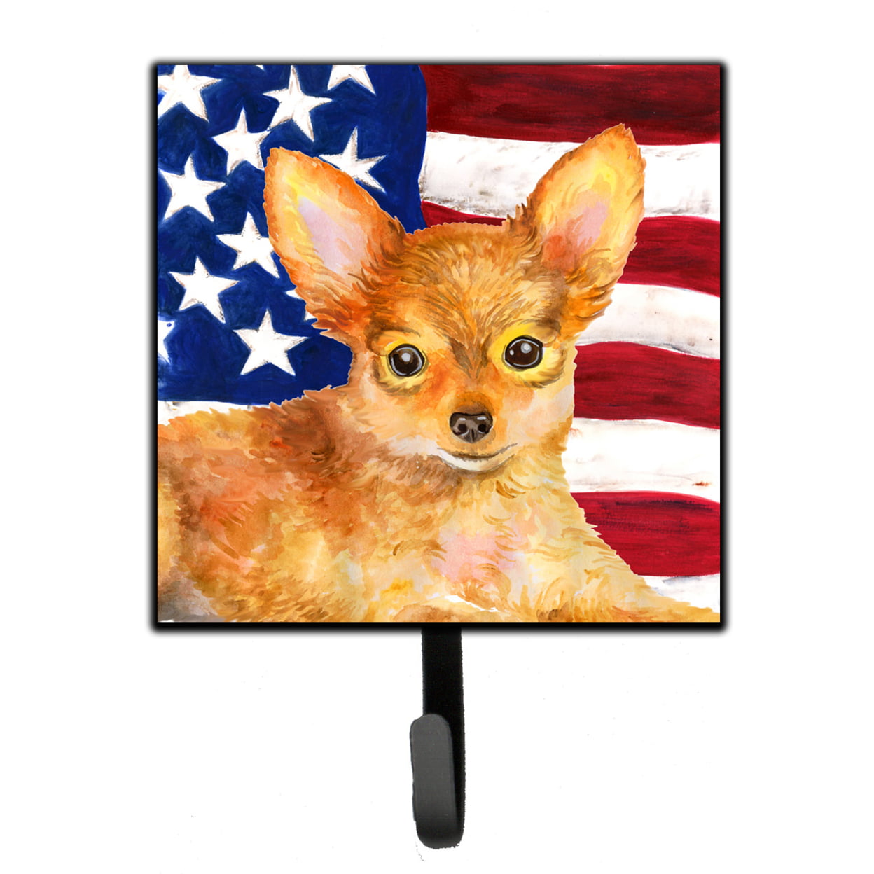 Toy Terrier Patriotic Leash or Key Holder