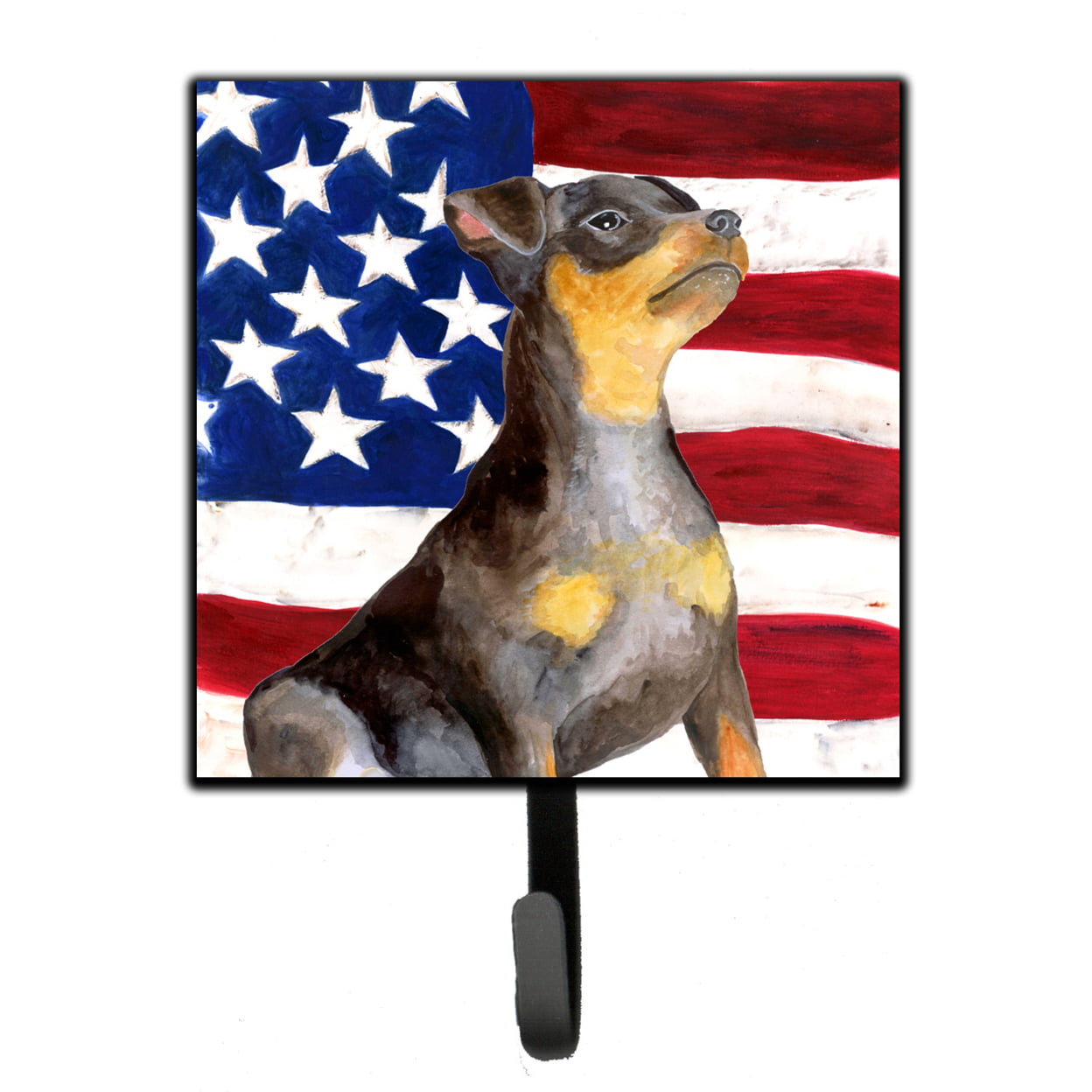 Miniature Pinscher No 2 Patriotic Leash or Key Holder