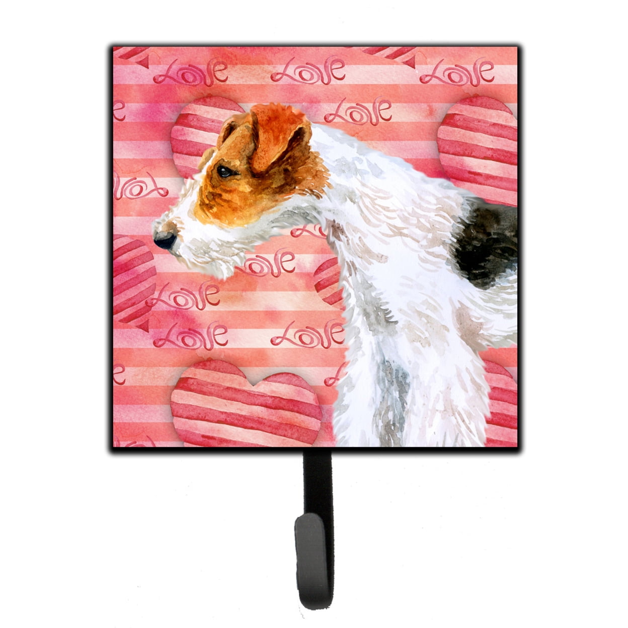 Fox Terrier Love Leash or Key Holder