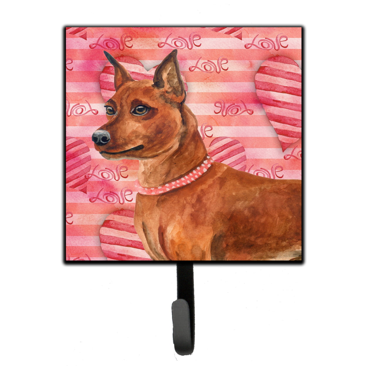 Miniature Pinscher Love Leash or Key Holder