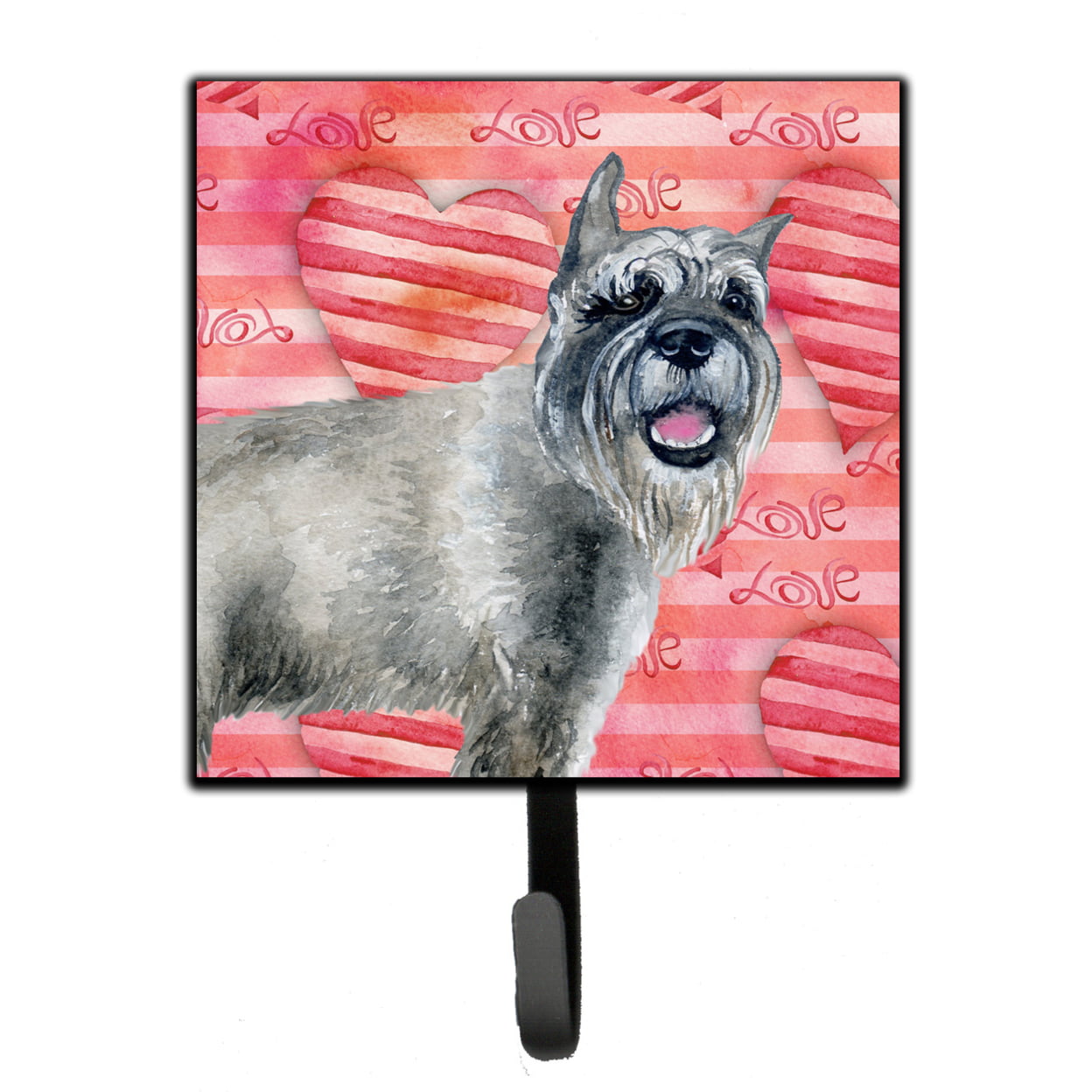 Schnauzer Love Leash or Key Holder