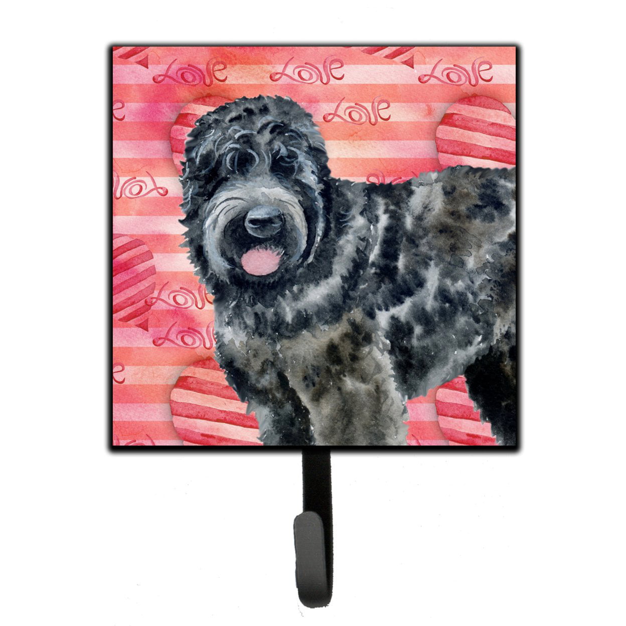 Black Russian Terrier Love Leash or Key Holder
