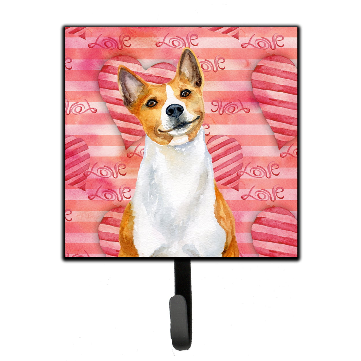 BB9779SH4 Basenji Love Leash or Key Holder