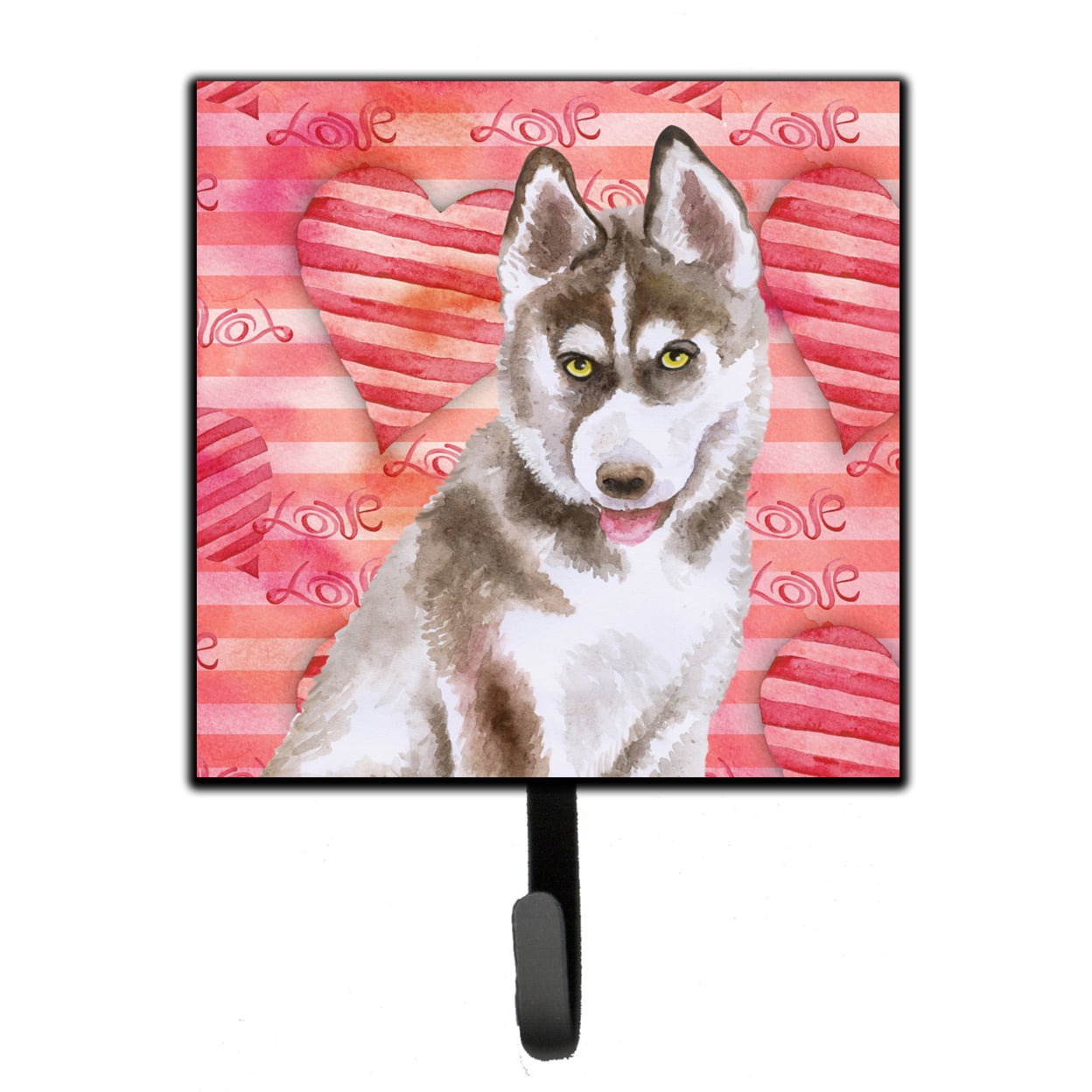 Siberian Husky Grey Love Leash or Key Holder
