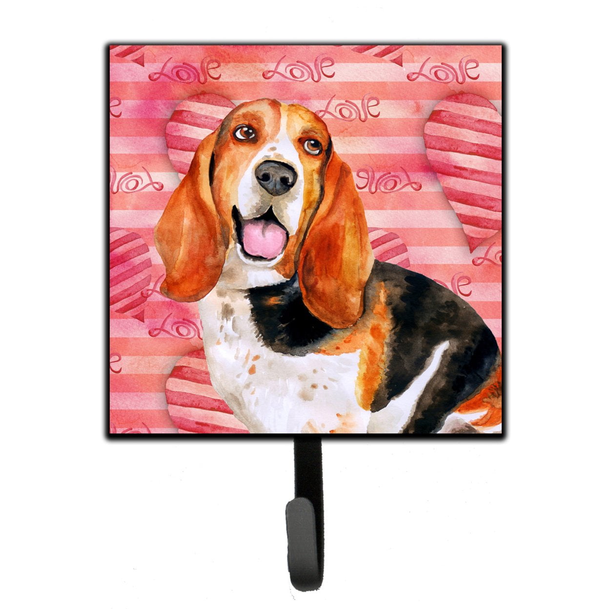 Basset Hound Love Leash or Key Holder