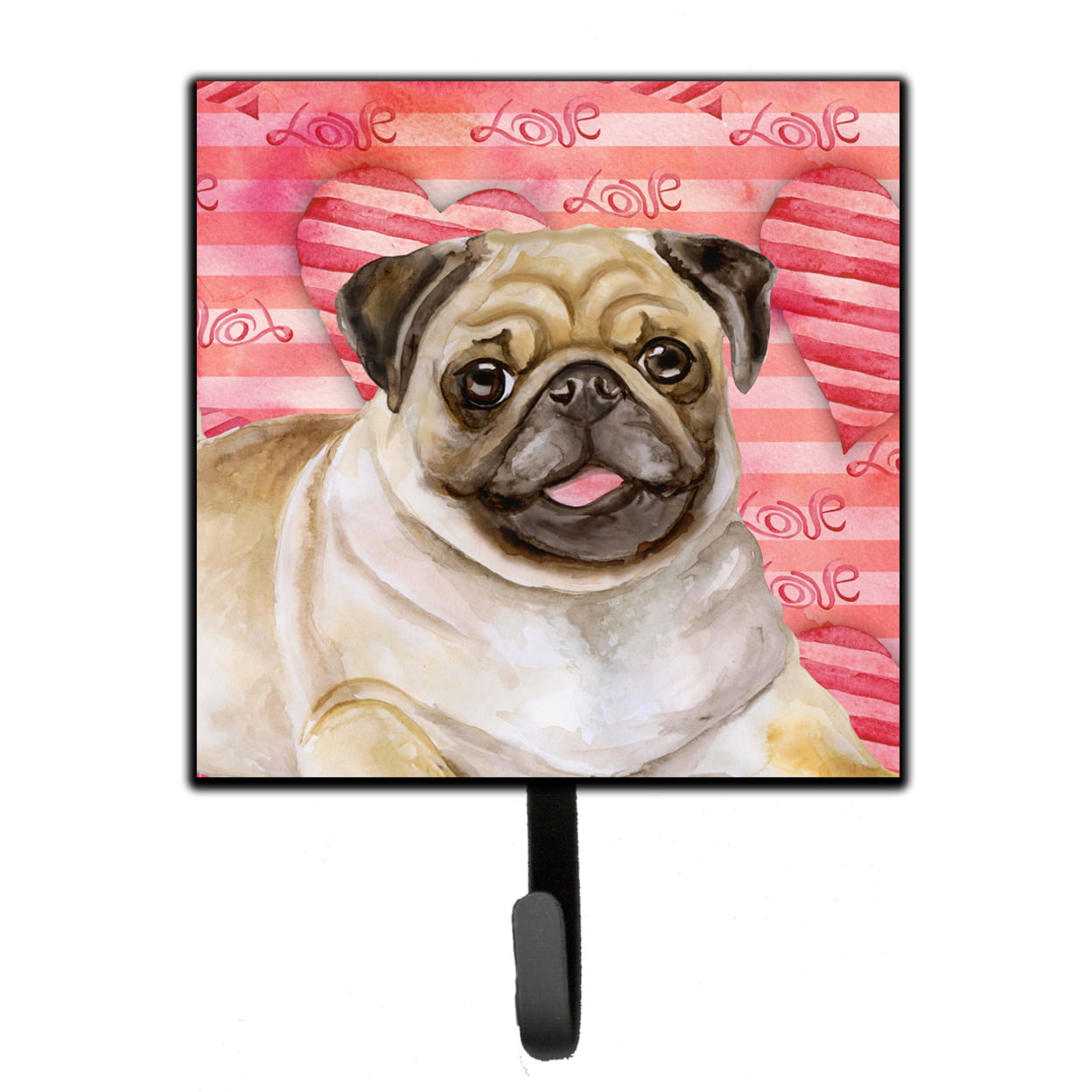 Fawn Pug Love Leash or Key Holder