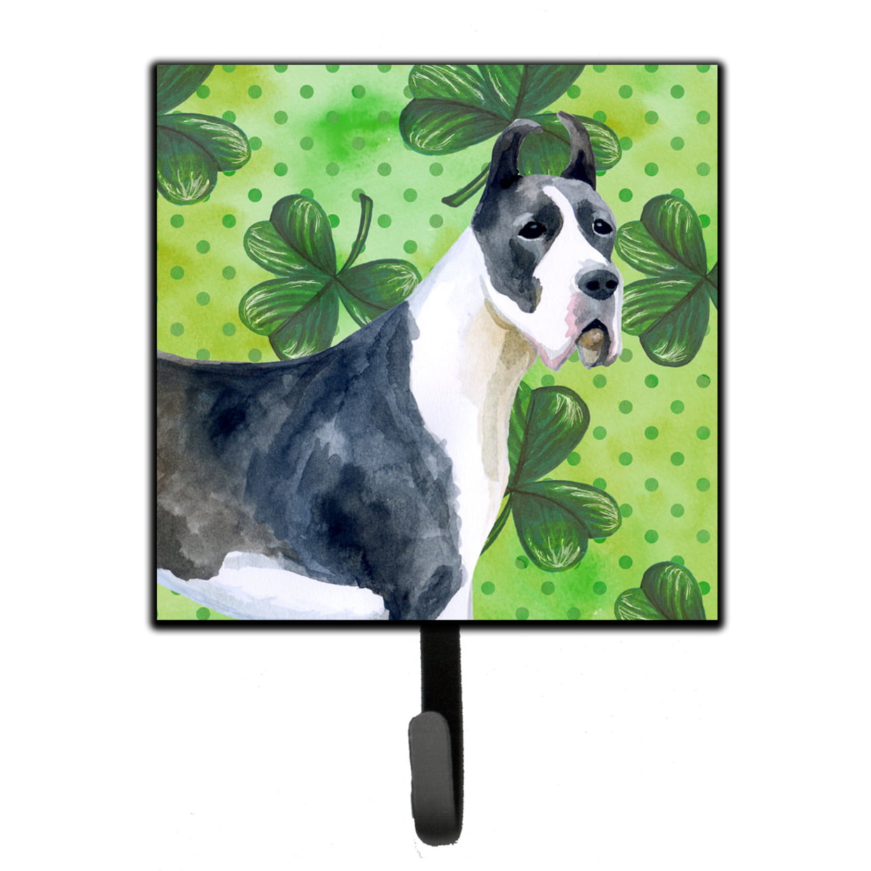 Harlequin Great Dane St.Patricks Leash or Key Holder