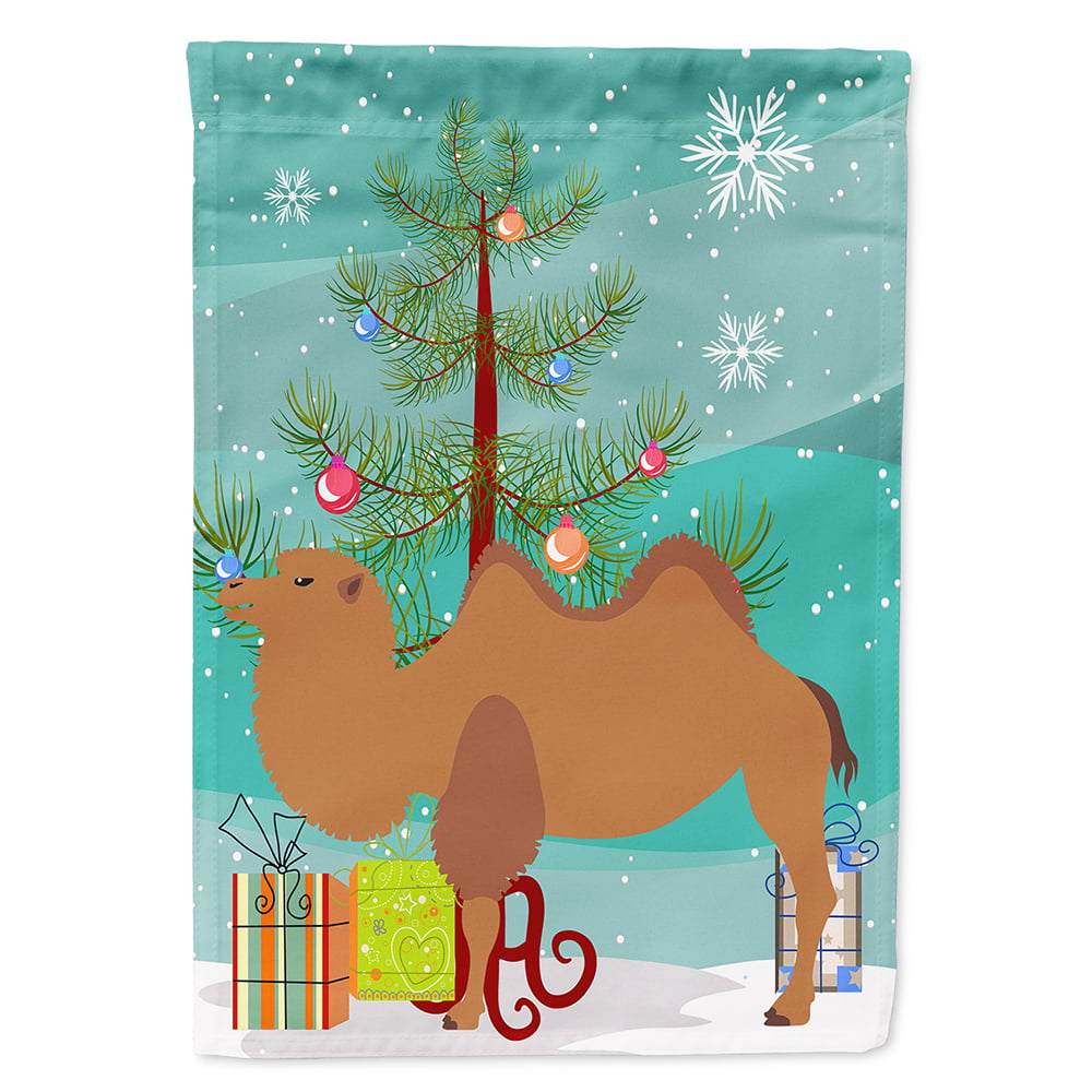 Bactrian Camel Christmas Flag - Canvas House Size