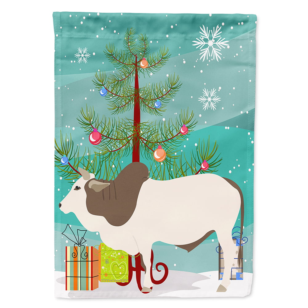 Malvi Cow Christmas Flag - Canvas House Size