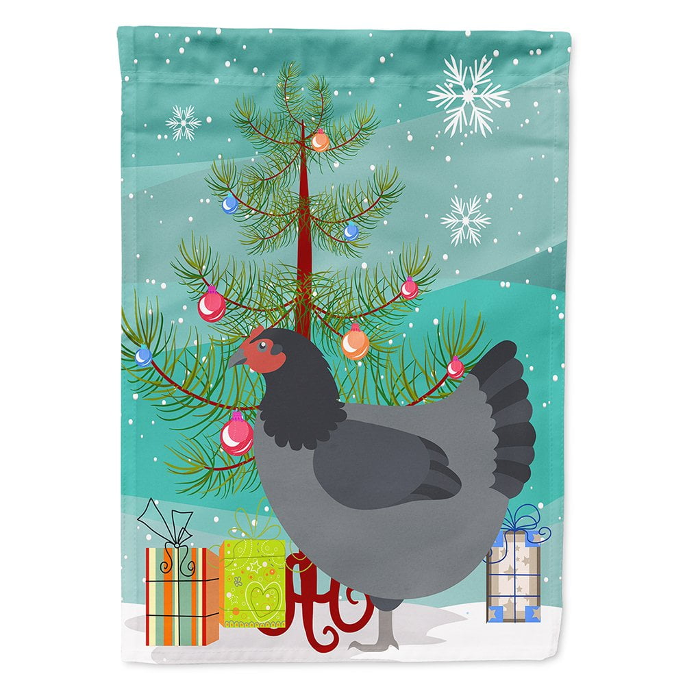 Jersey Giant Chicken Christmas Flag - Canvas House Size