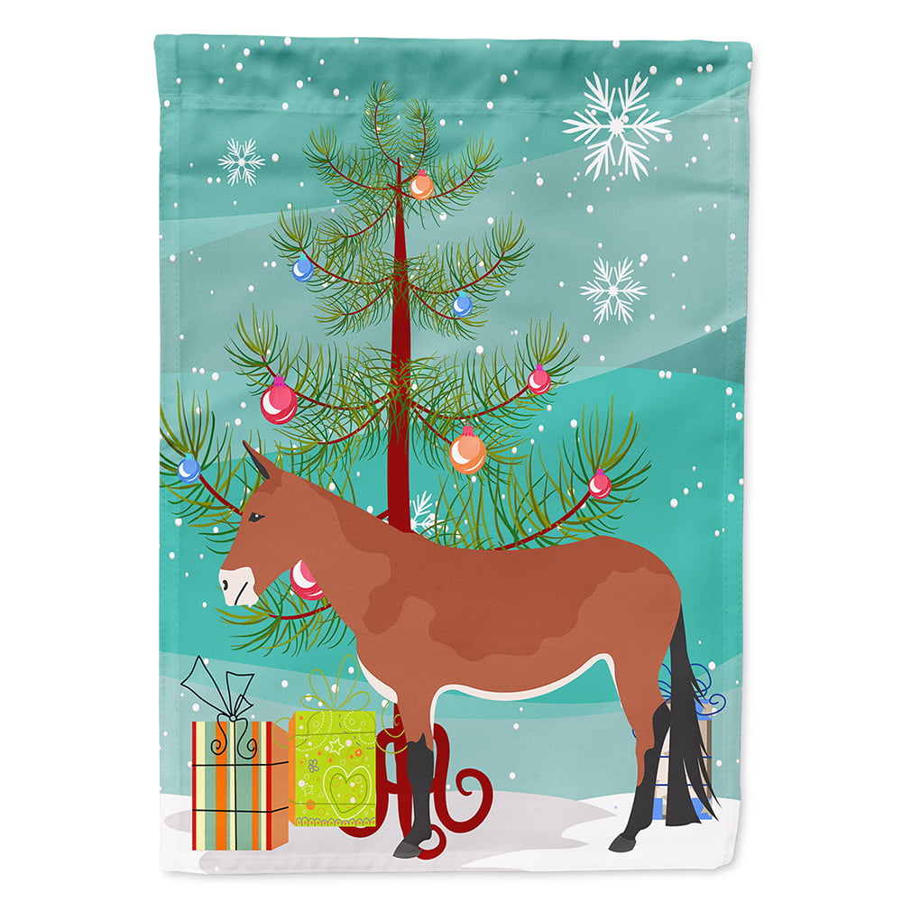 Mule Christmas Flag - Canvas House Size