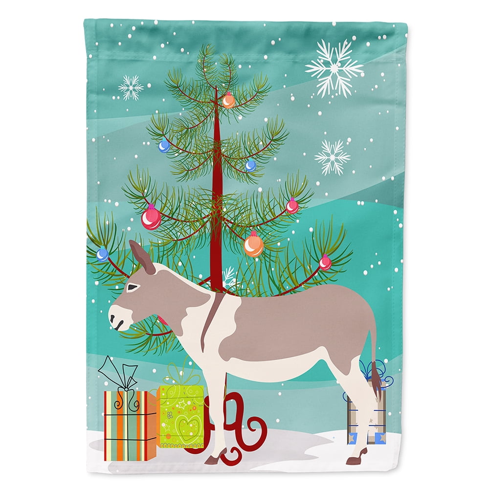 BB9213CHF Australian Teamster Donkey Christmas Flag - Canvas House Size