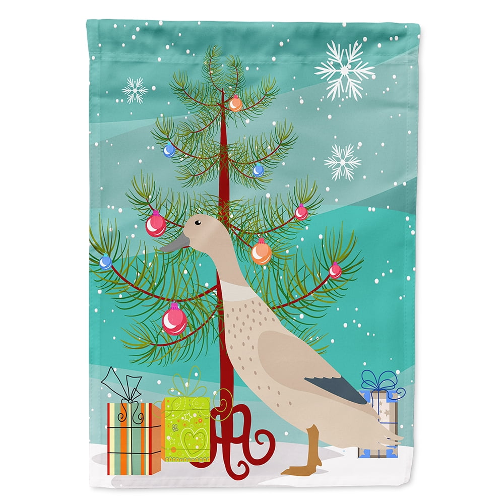West Harlequin Duck Christmas Flag - Canvas House Size
