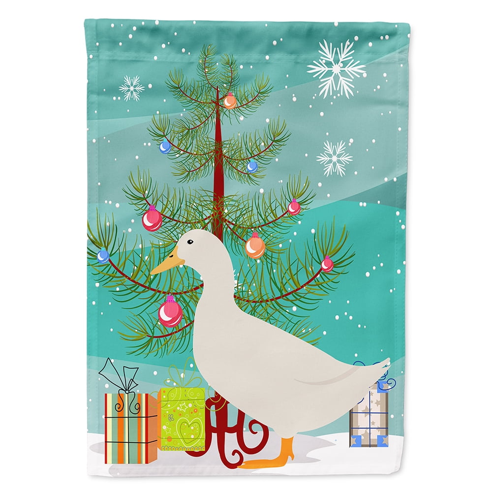 American Pekin Duck Christmas Flag - Canvas House Size