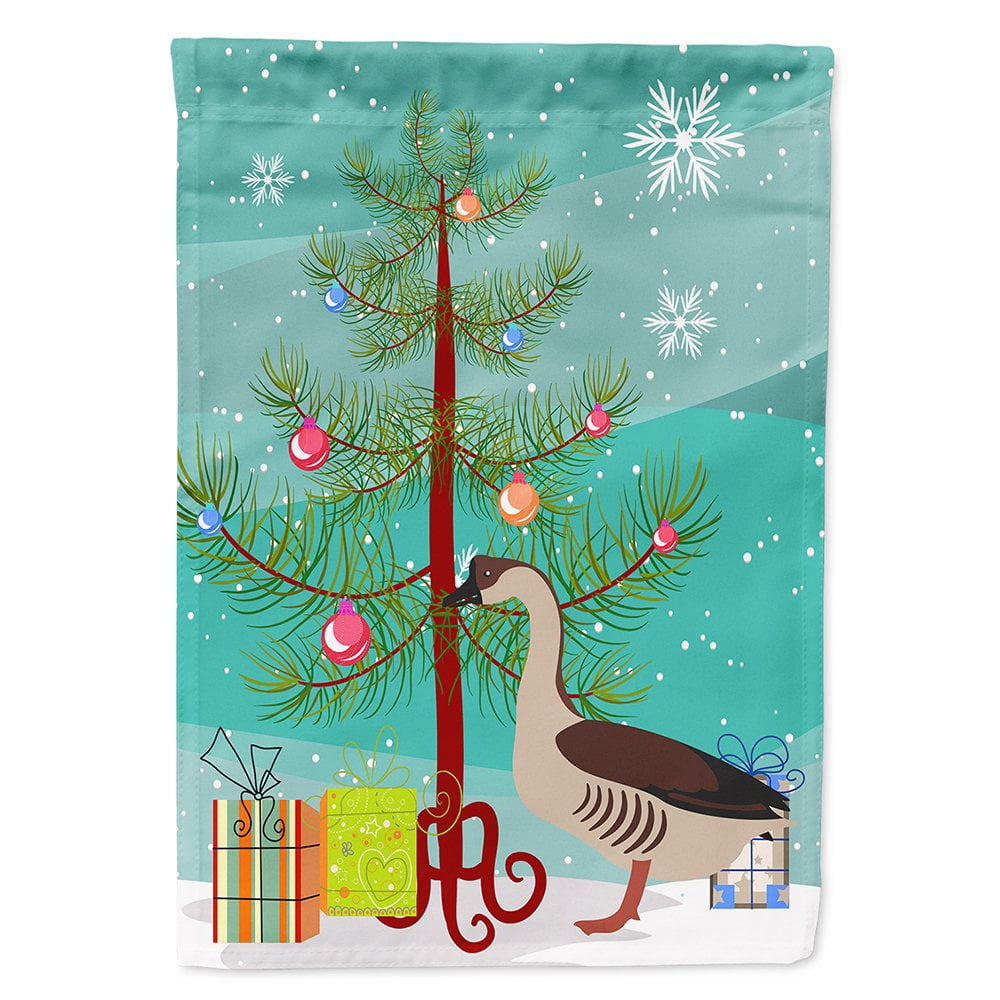Chinese Goose Christmas Flag - Canvas House Size