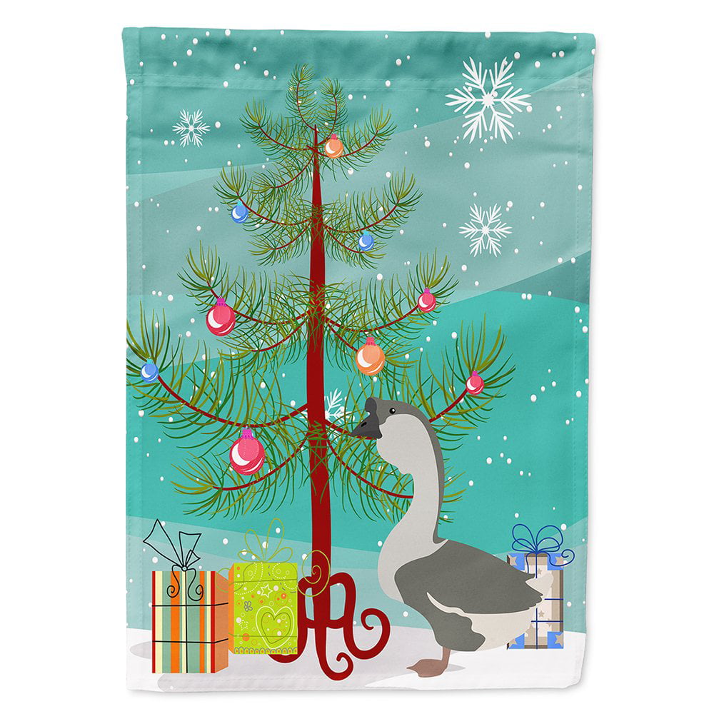African Goose Christmas Flag - Canvas House Size