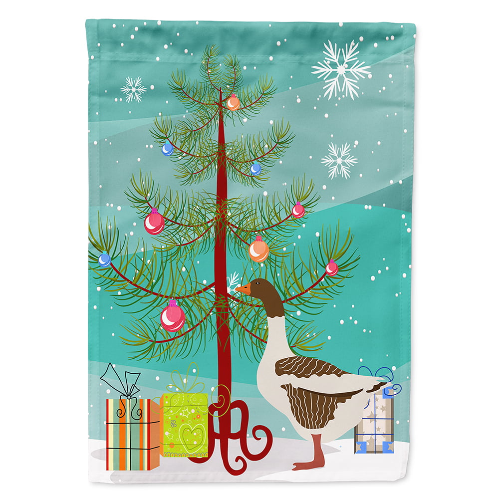 Pomeranian Rogener Goose Christmas Flag - Canvas House Size