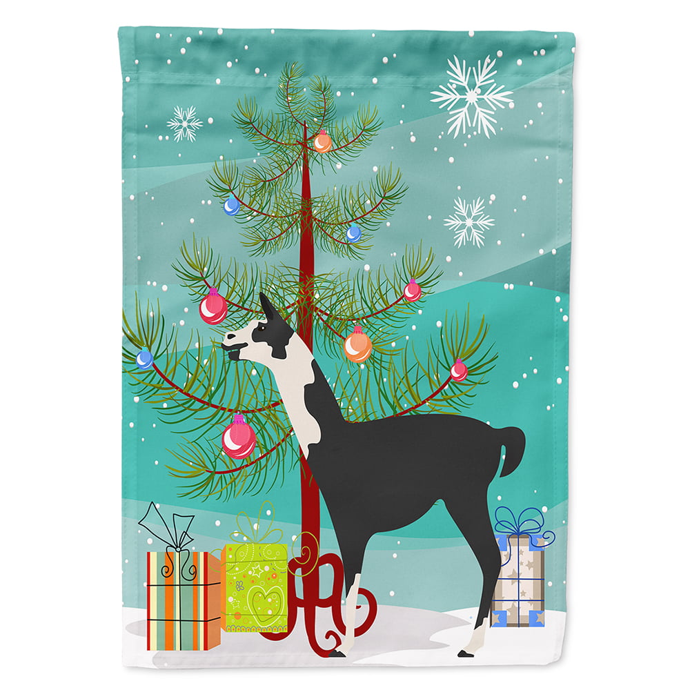 Llama Q Ara Christmas Flag - Canvas House Size