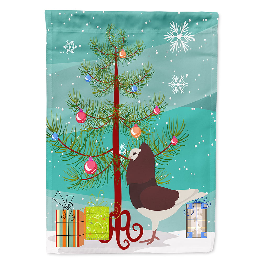 Capuchin Red Pigeon Christmas Flag - Canvas House Size