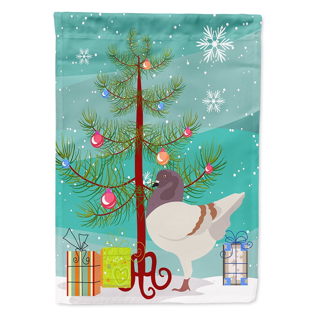 BB9316CHF German Modena Pigeon Christmas Flag - Canvas House Size