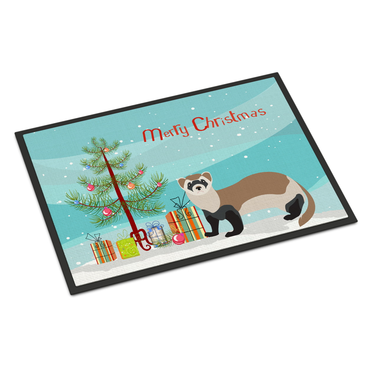 Ferret Christmas Indoor or Outdoor Mat