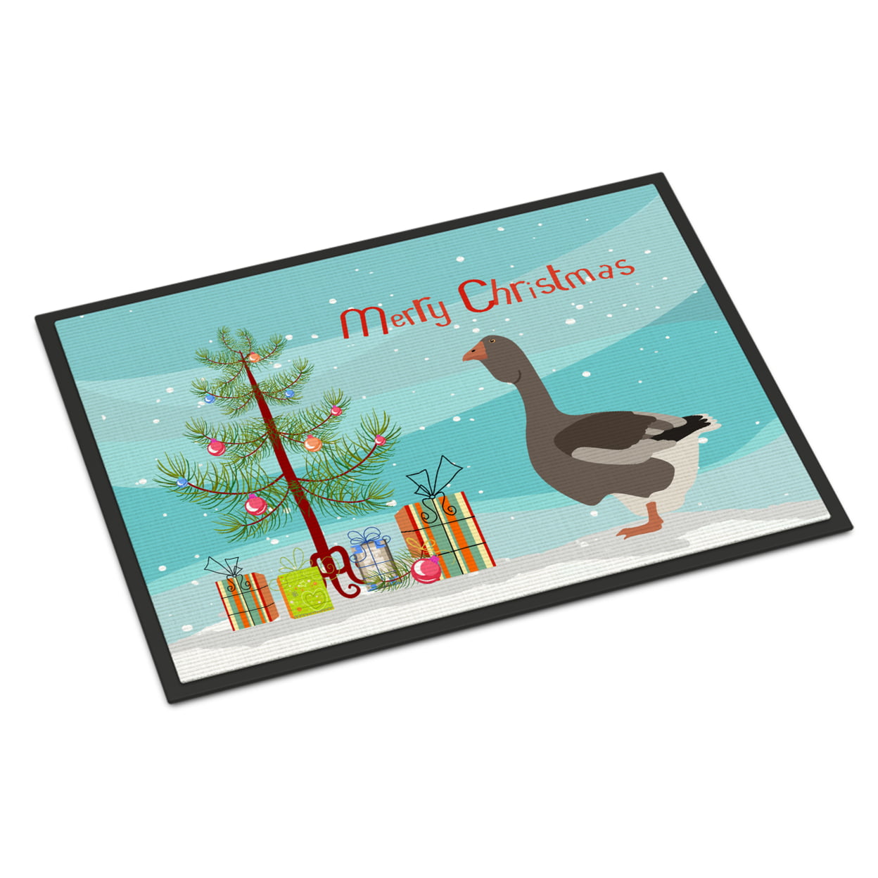 Picture of Carolines Treasures BB9264JMAT Toulouse Goose Christmas Indoor or Outdoor Mat, 24 x 36 in.