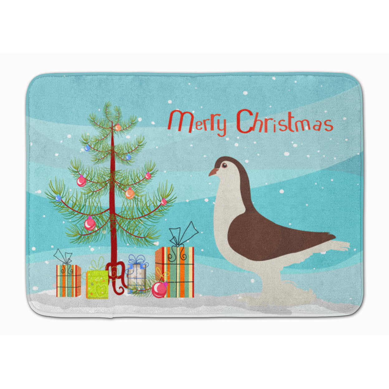 BB9310RUG Large Pigeon Christmas Machine Washable Memory Foam Mat