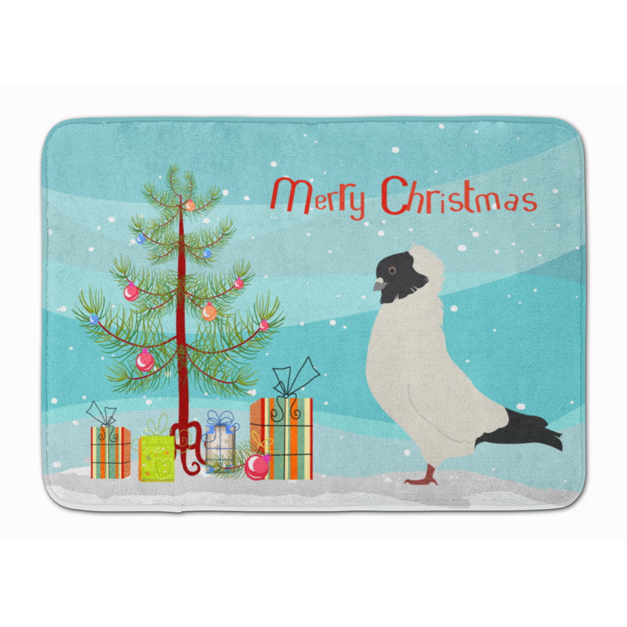 BB9319RUG Nun Pigeon Christmas Machine Washable Memory Foam Mat