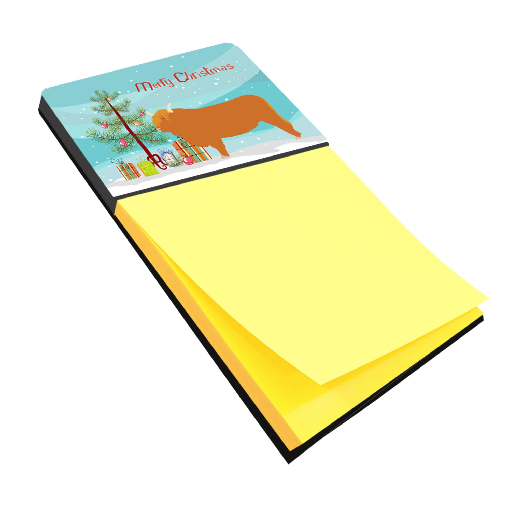 BB9187SN Highland Cow Christmas Sticky Note Holder