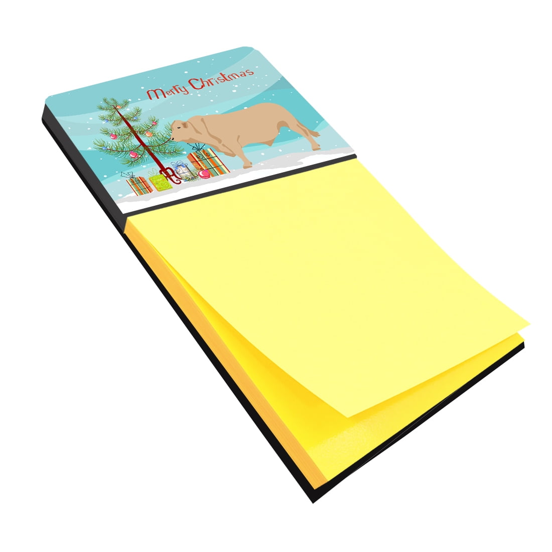 BB9193SN Charolais Cow Christmas Sticky Note Holder