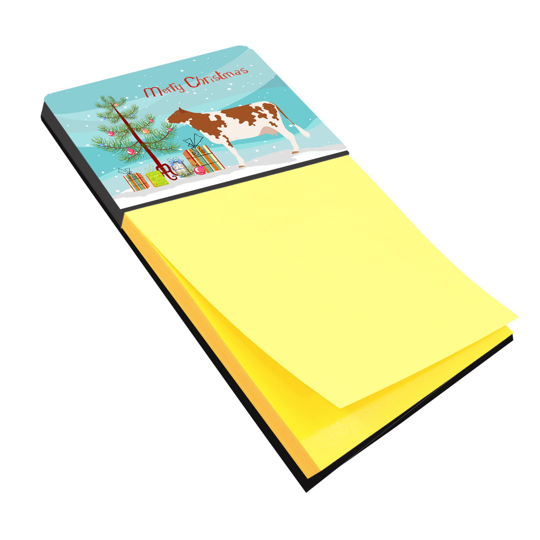 BB9194SN Ayrshire Cow Christmas Sticky Note Holder