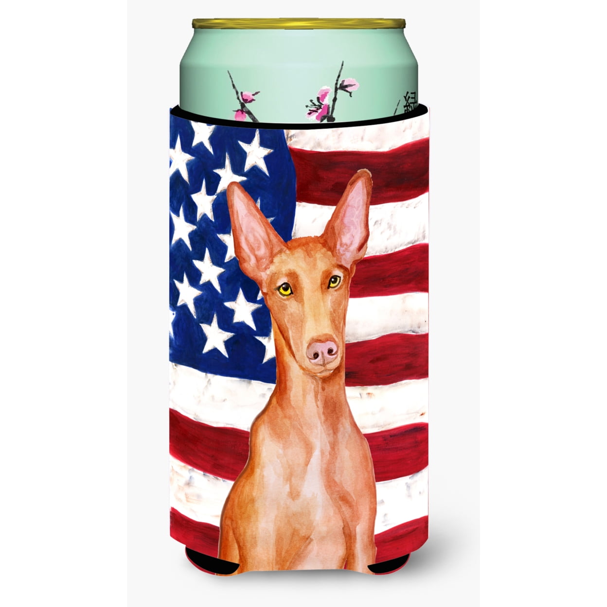 Pharaoh Hound Patriotic Tall Boy Beverage Insulator Hugger