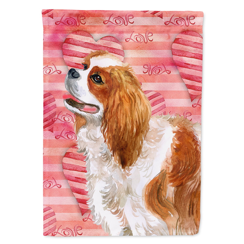 Cavalier Spaniel Love Flag - Canvas House Size