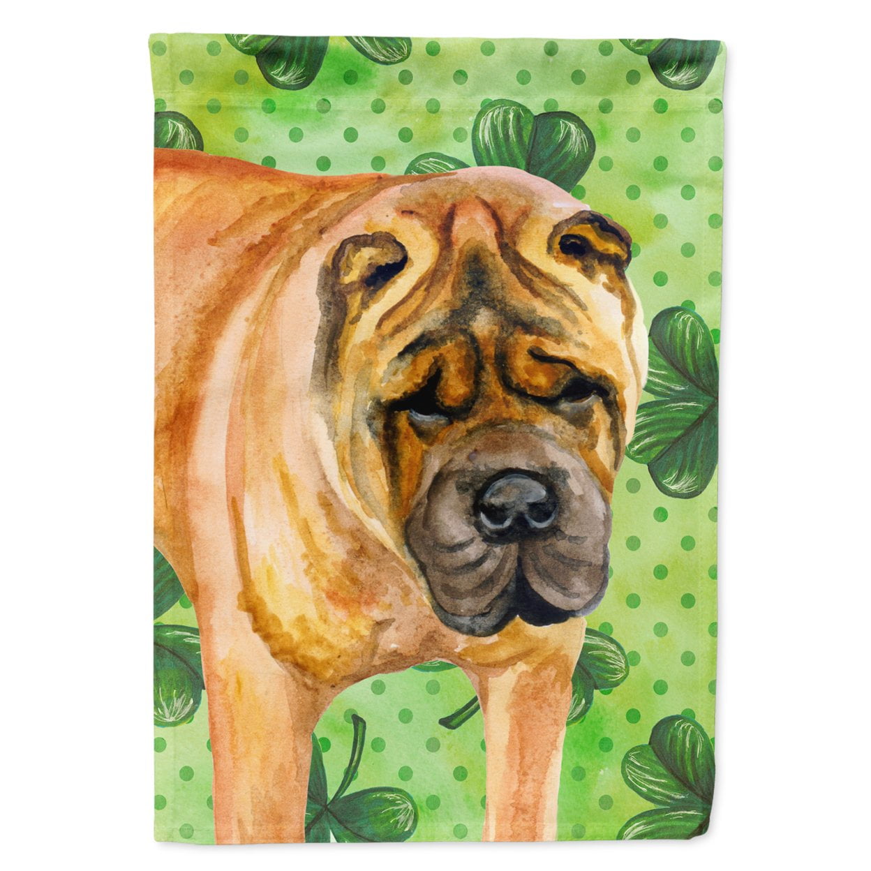 Shar Pei St.Patricks Flag - Garden Size