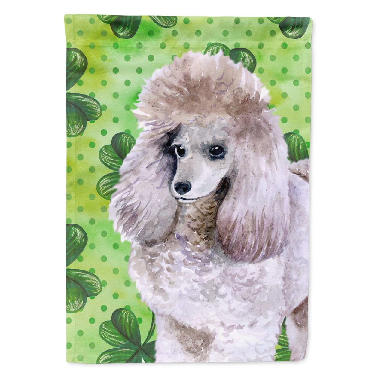 BB9839GF Poodle St.Patricks Flag - Garden Size