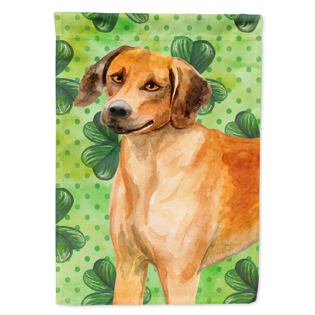 BB9850GF Rhodesian Ridgeback St.Patricks Flag - Garden Size