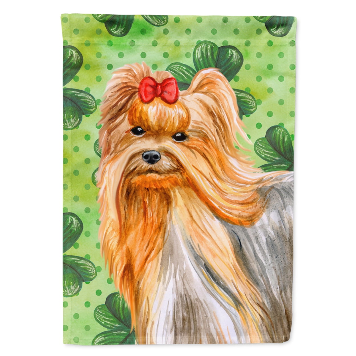 Yorkshire Terrier St.Patricks Flag - Garden Size