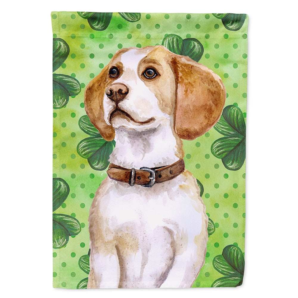BB9860GF Beagle St.Patricks Flag - Garden Size