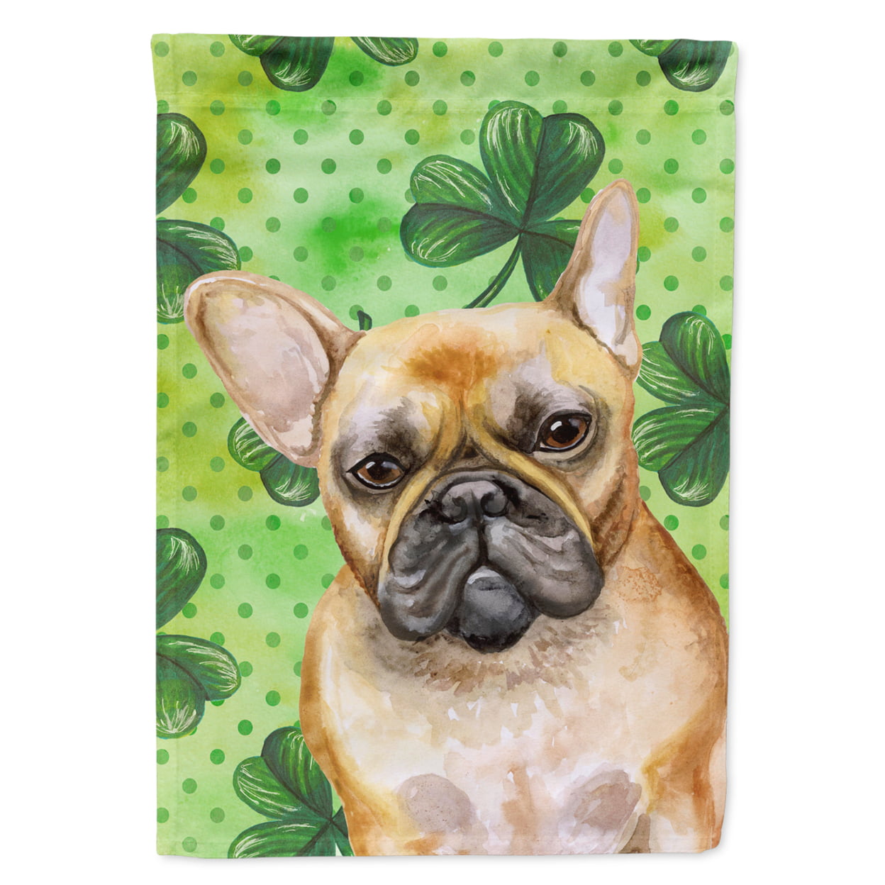 French Bulldog St.Patricks Flag - Garden Size