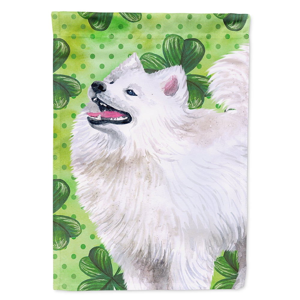 Samoyed St.Patricks Flag - Garden Size