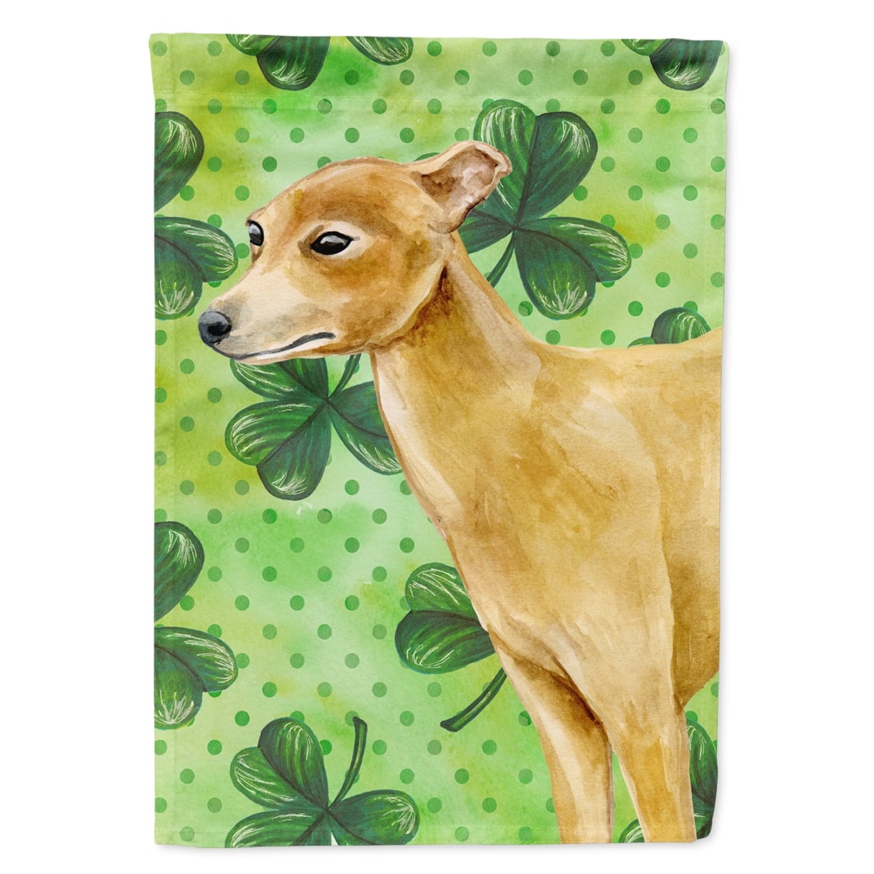 Italian Greyhound St.Patricks Flag - Garden Size