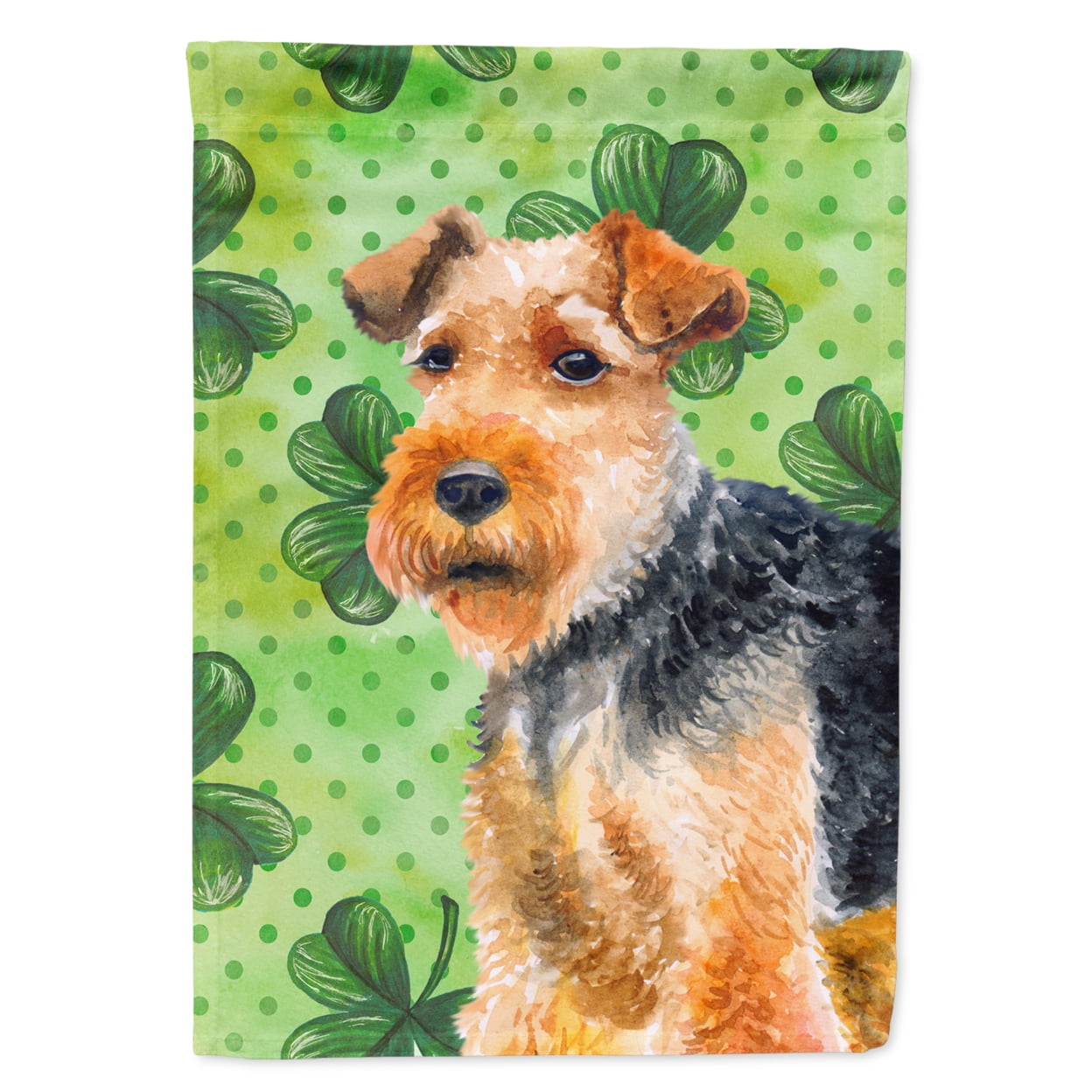Welsh Terrier St.Patricks Flag - Garden Size