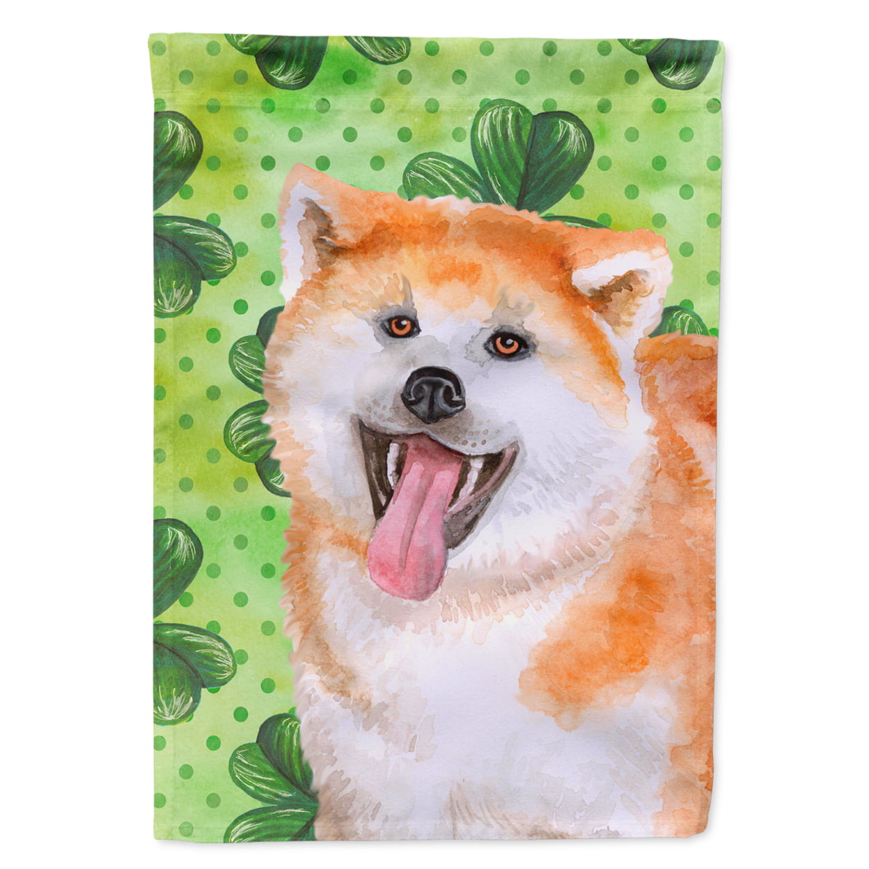 Akita St.Patricks Flag - Garden Size