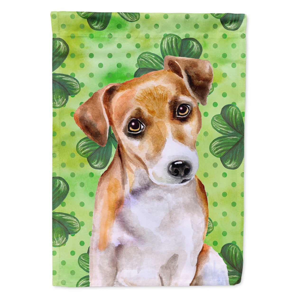 Jack Russell Terrier No.2 St.Patricks Flag - Garden Size
