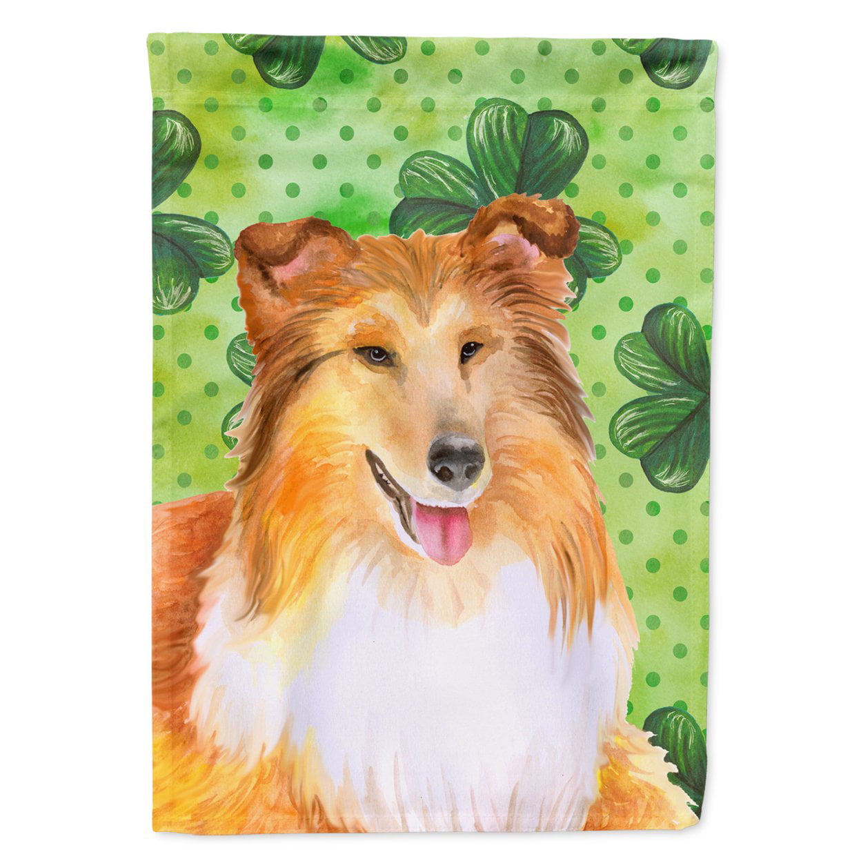 BB9894GF Sheltie St.Patricks Flag - Garden Size