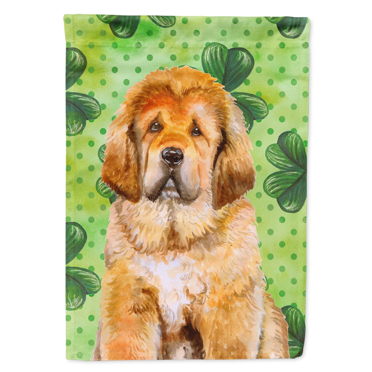 Tibetan Mastiff St.Patricks Flag - Garden Size