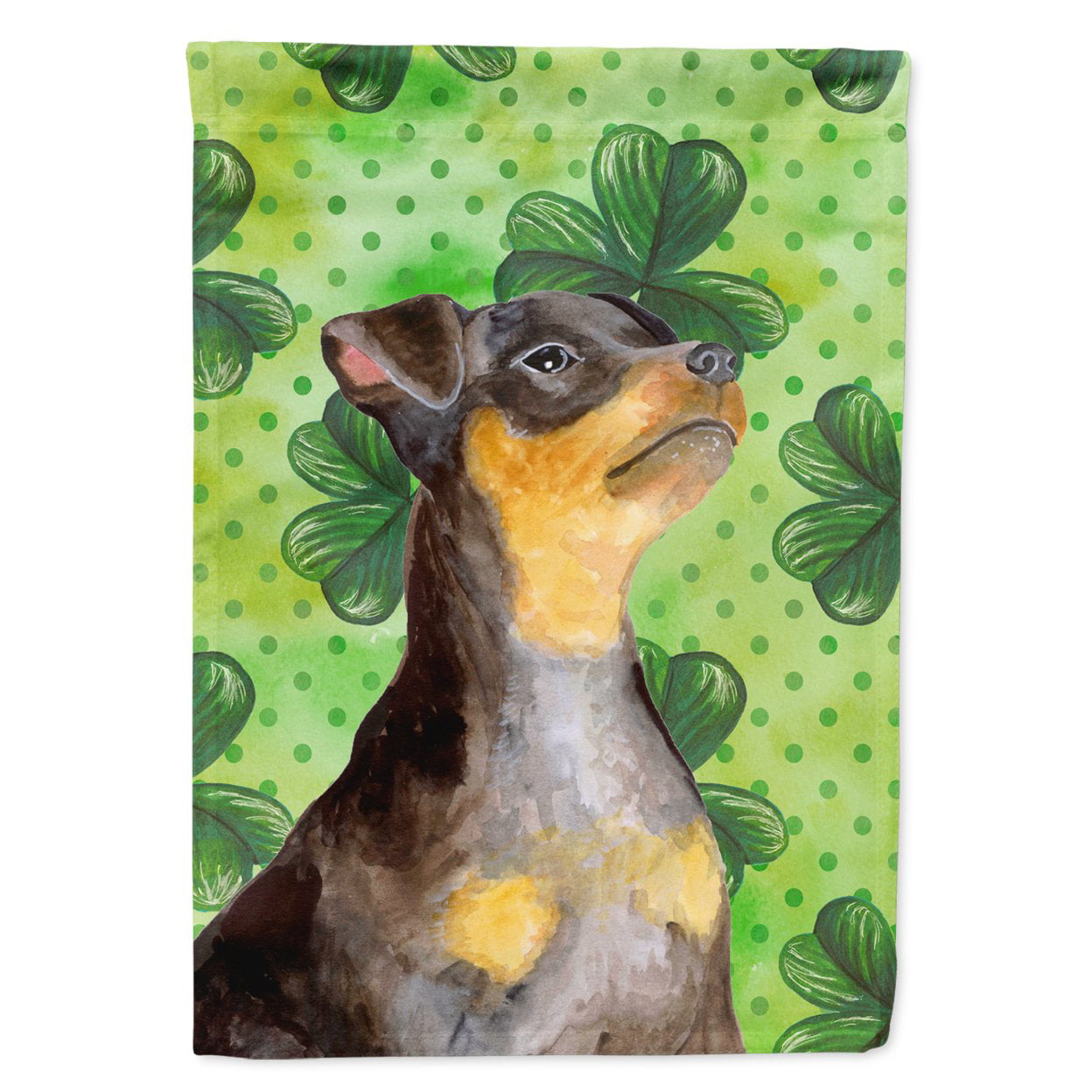 Miniature Pinscher No.2 St.Patricks Flag - Garden Size