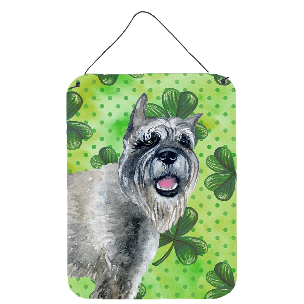 Picture of Carolines Treasures BB9836DS1216 Schnauzer St.Patricks Wall or Door Hanging Prints, 12 x 16 in.