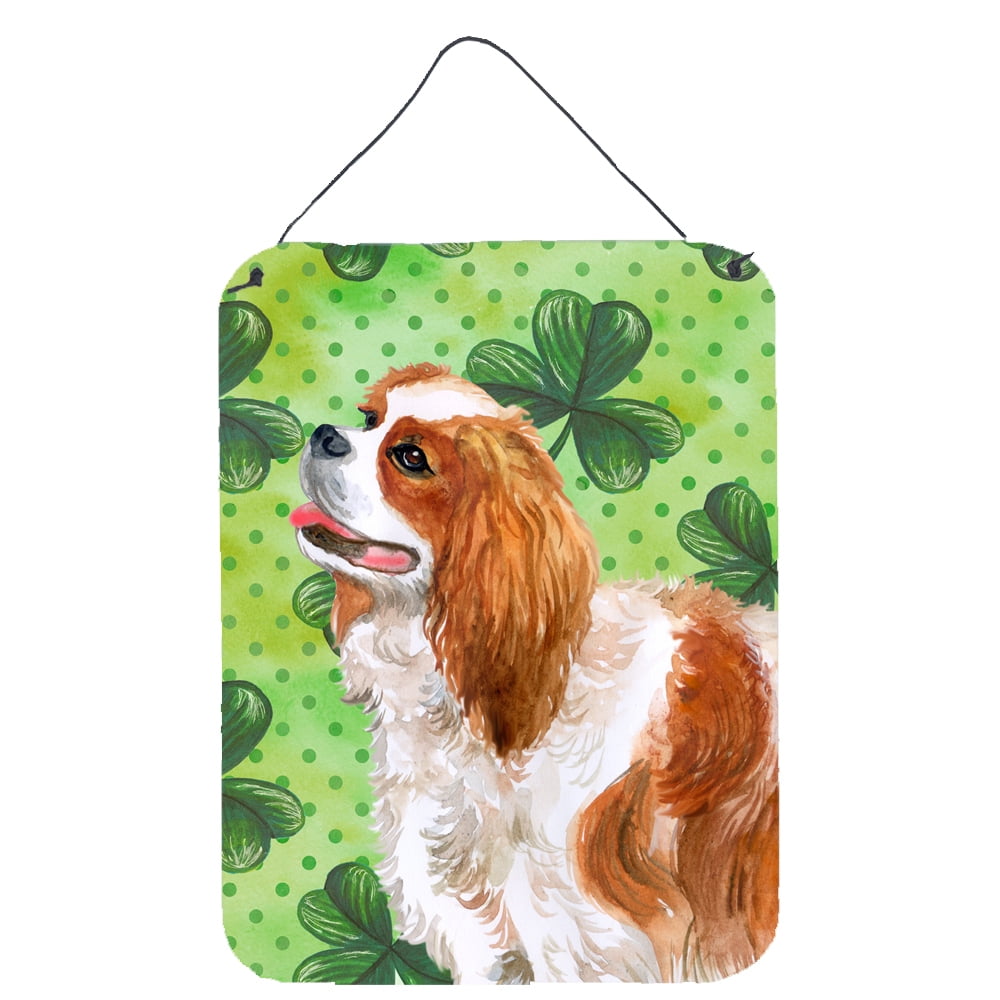 Picture of Carolines Treasures BB9837DS1216 Cavalier Spaniel St.Patricks Wall or Door Hanging Prints, 12 x 16 in.